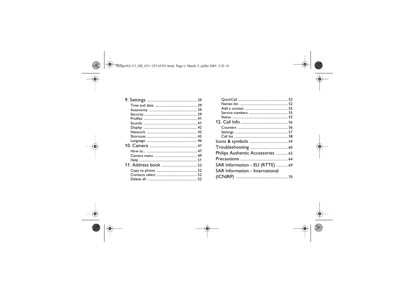 Philips E-GSM 1800 User Manual | Page 6 / 77