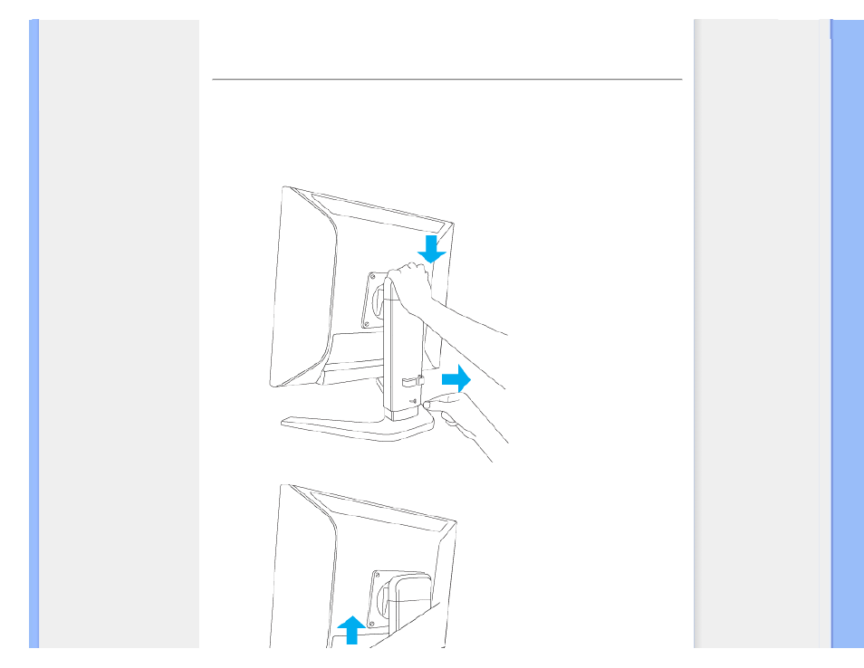 Rotating the monitor | Philips LCD MONITOR ELECTRONIC 190P7 User Manual | Page 45 / 102