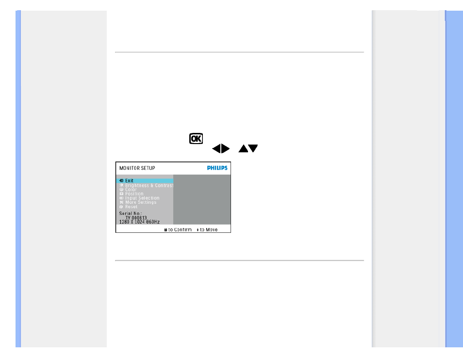 On-screen display | Philips LCD MONITOR ELECTRONIC 190P7 User Manual | Page 65 / 102