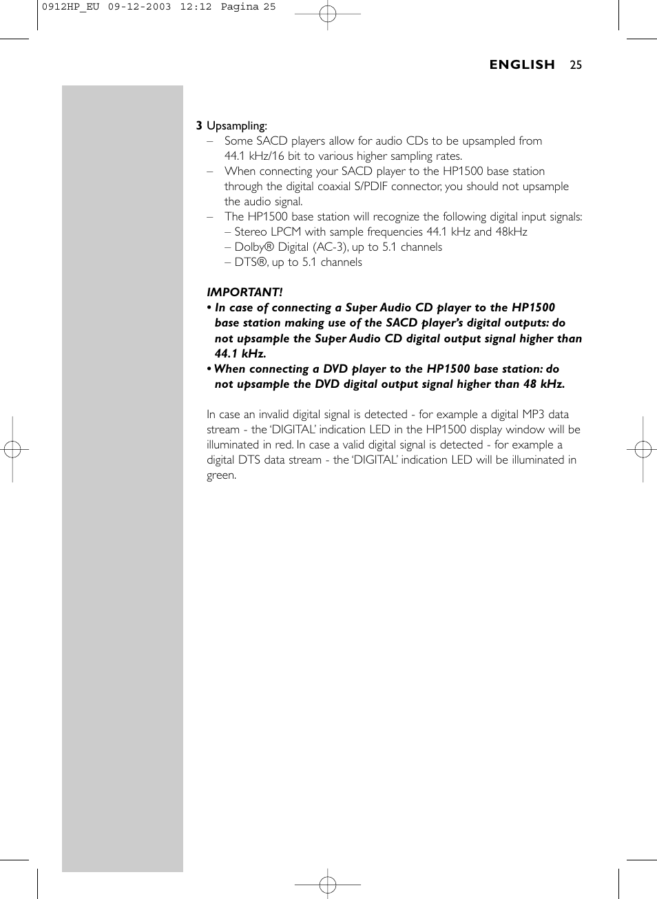 Philips HP1500 User Manual | Page 25 / 30