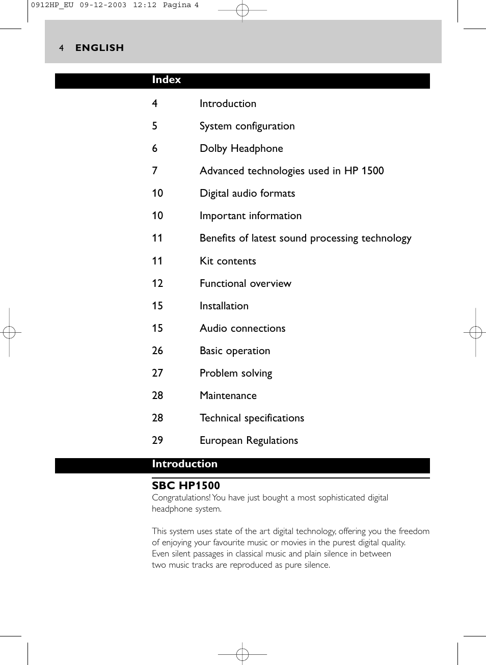 Philips HP1500 User Manual | Page 4 / 30