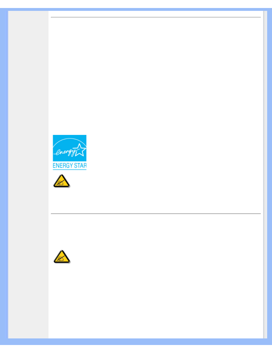 Energy star declaration, Federal | Philips 200P4 User Manual | Page 47 / 89