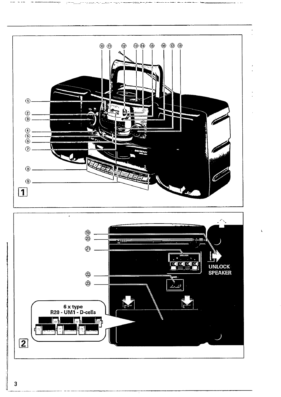 Philips AZ2605 User Manual | Page 3 / 20
