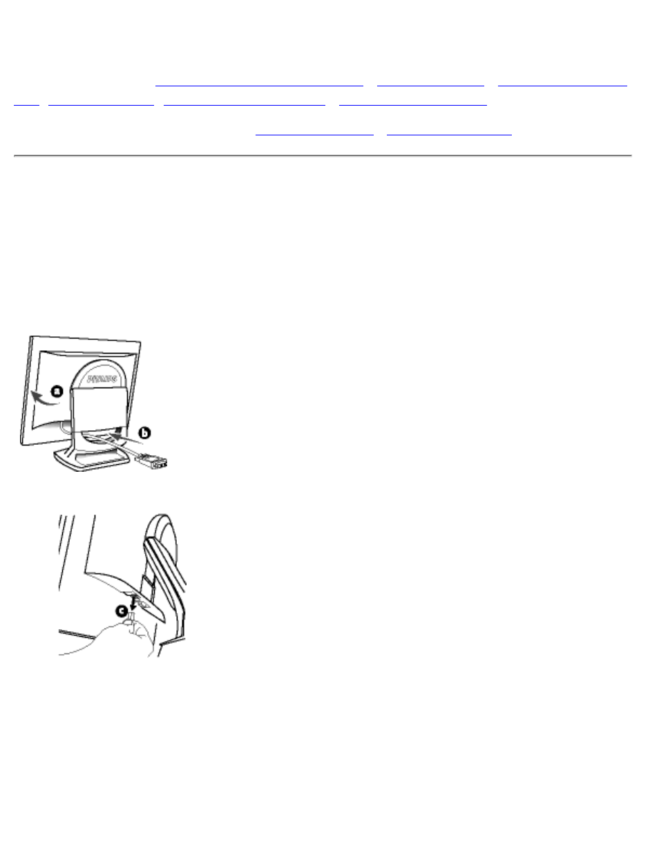 Remove and re-install the base, Remove and, Re-install the base | Philips 150B3B User Manual | Page 53 / 85