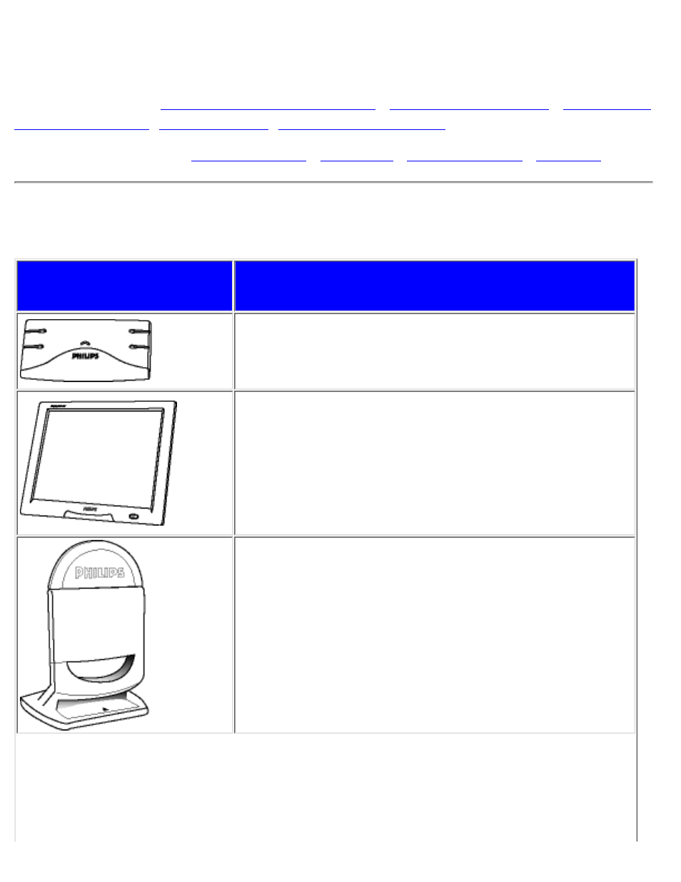 Accessories (optional), Accessories, Optional) | Philips 150B3B User Manual | Page 60 / 85