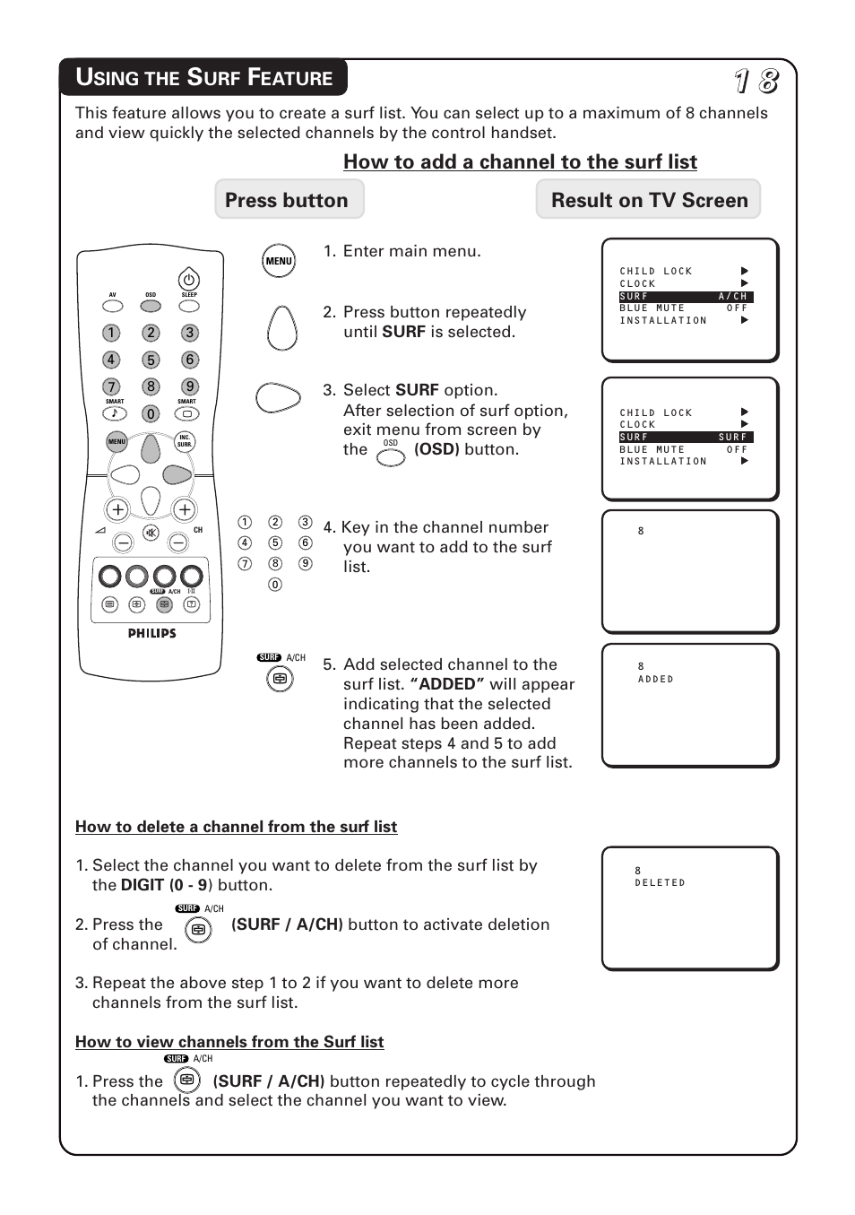 Sing the, Eature | Philips 20PT1582 User Manual | Page 18 / 22