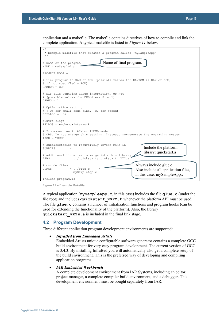 2 program development | Philips Bluetooth QuickStart Kit User Manual | Page 16 / 74