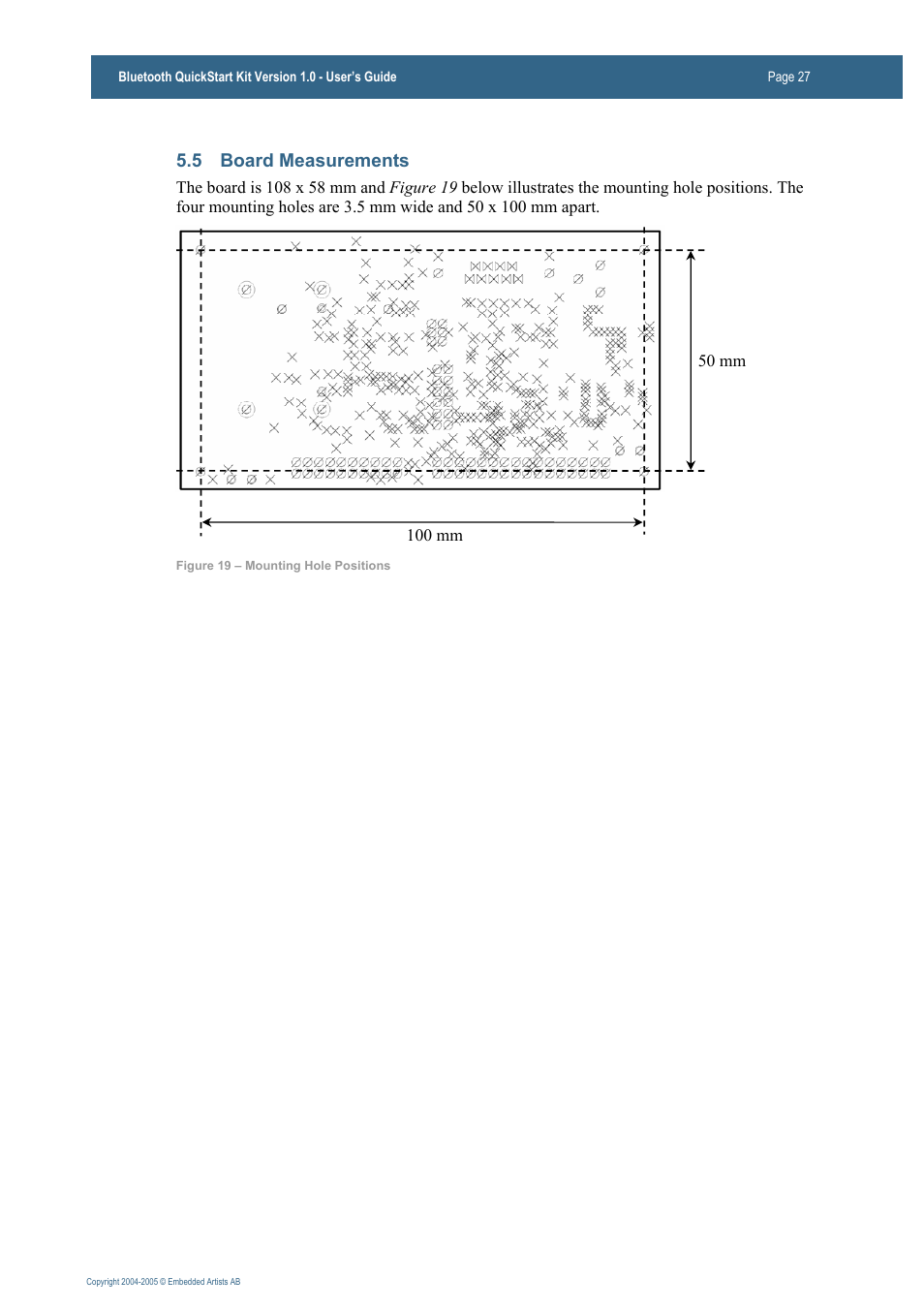 5 board measurements | Philips Bluetooth QuickStart Kit User Manual | Page 27 / 74