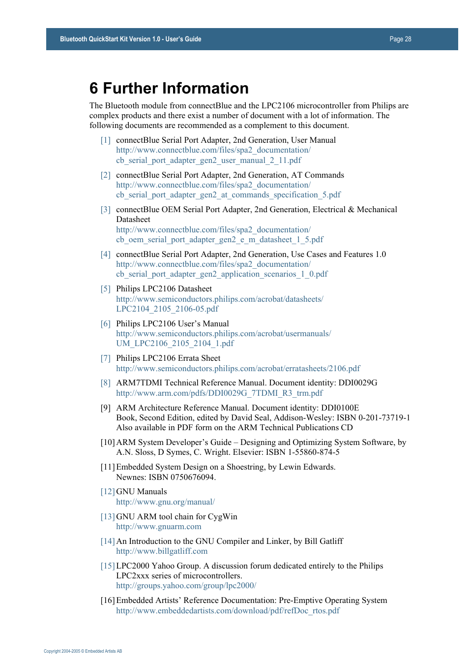 6 further information | Philips Bluetooth QuickStart Kit User Manual | Page 28 / 74