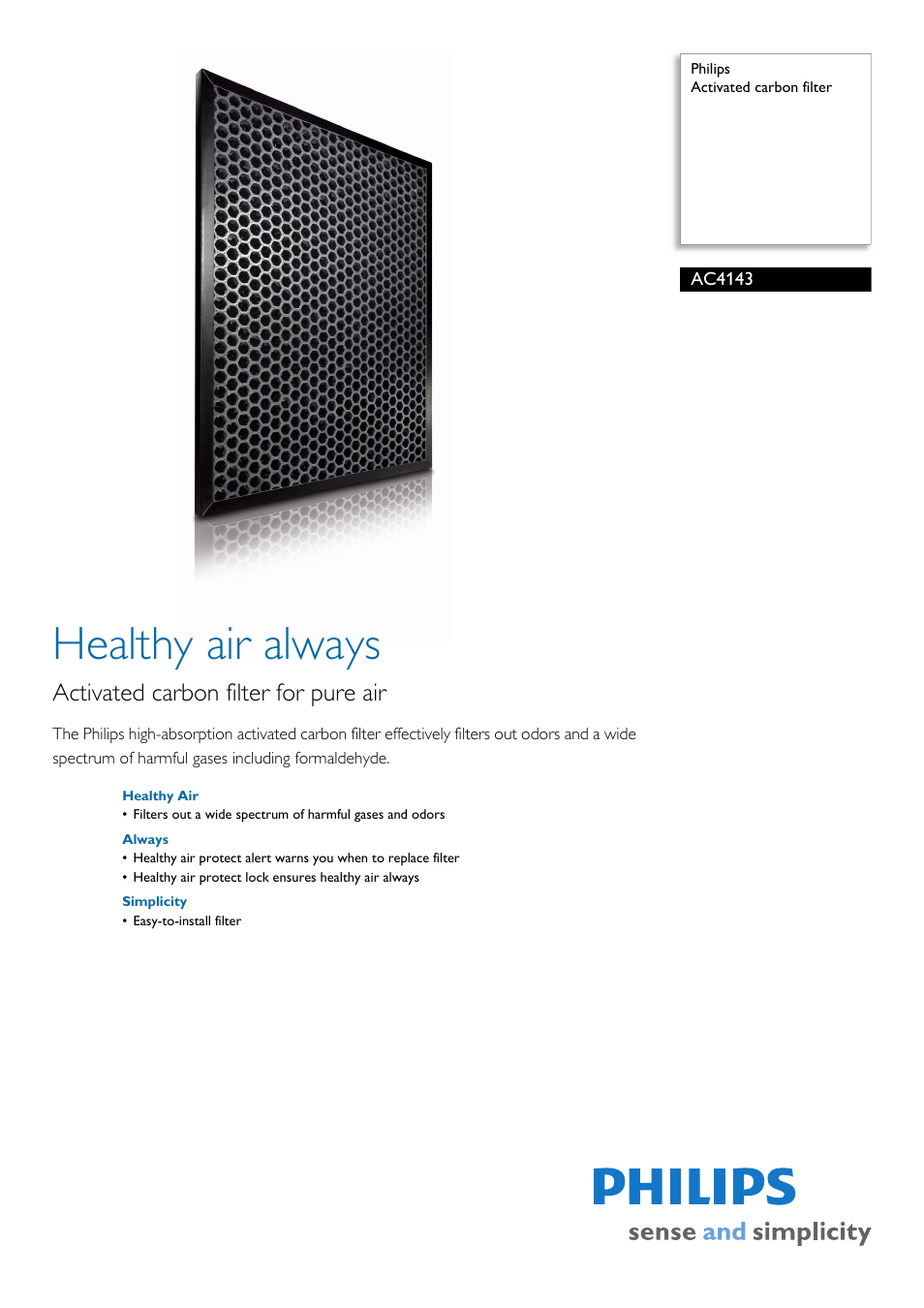 Philips AC4143 User Manual | 2 pages