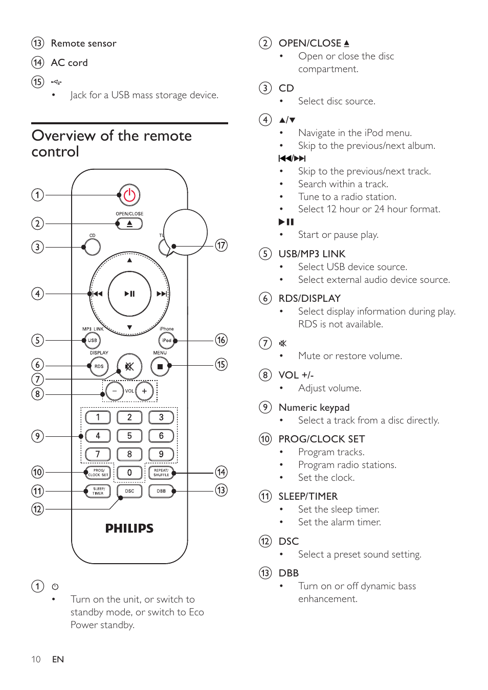 Philips - DCM278 User Manual | Page 10 / 21