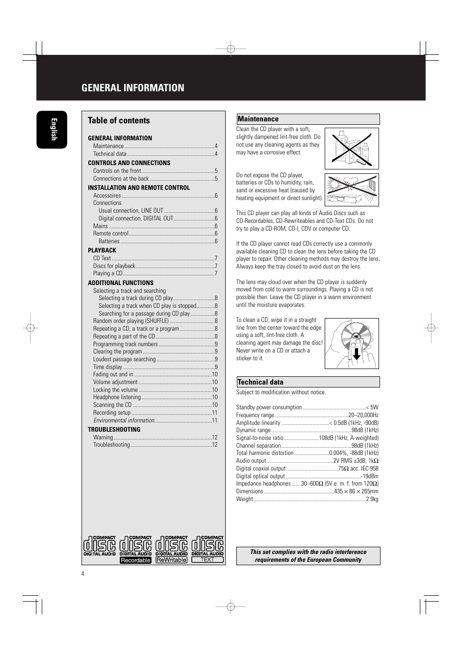 Philips CD5000 User Manual | Page 5 / 14