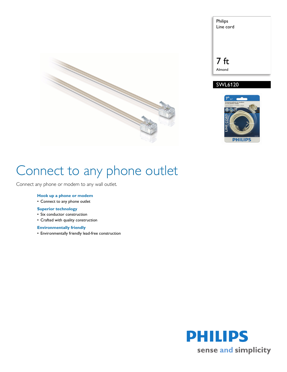 Philips SWL6120 User Manual | 2 pages