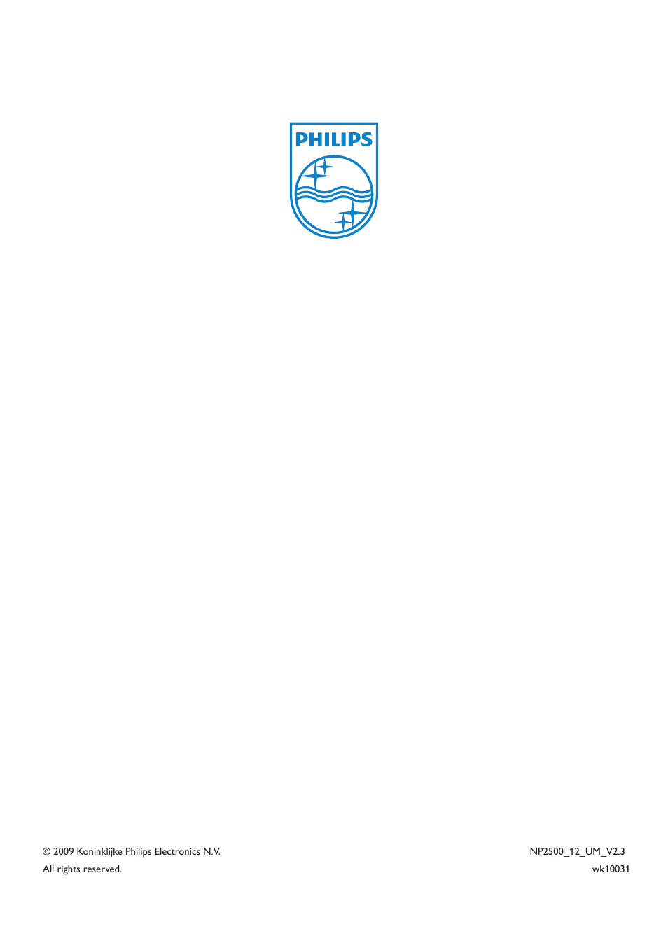 Philips HK-0947-NP2500-FR User Manual | Page 66 / 66
