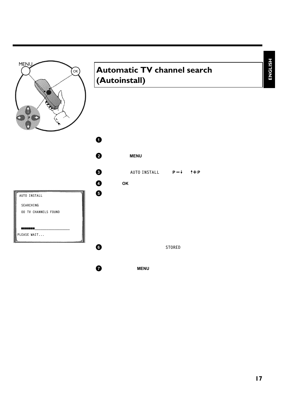 Automatic tv channel search (autoinstall), Installing your video recording | Philips VR620/07 User Manual | Page 21 / 66