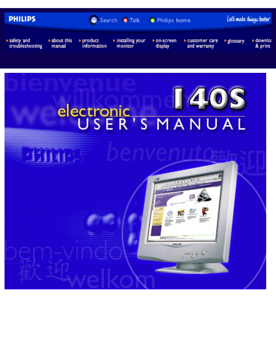 Philips 140S User Manual | 72 pages