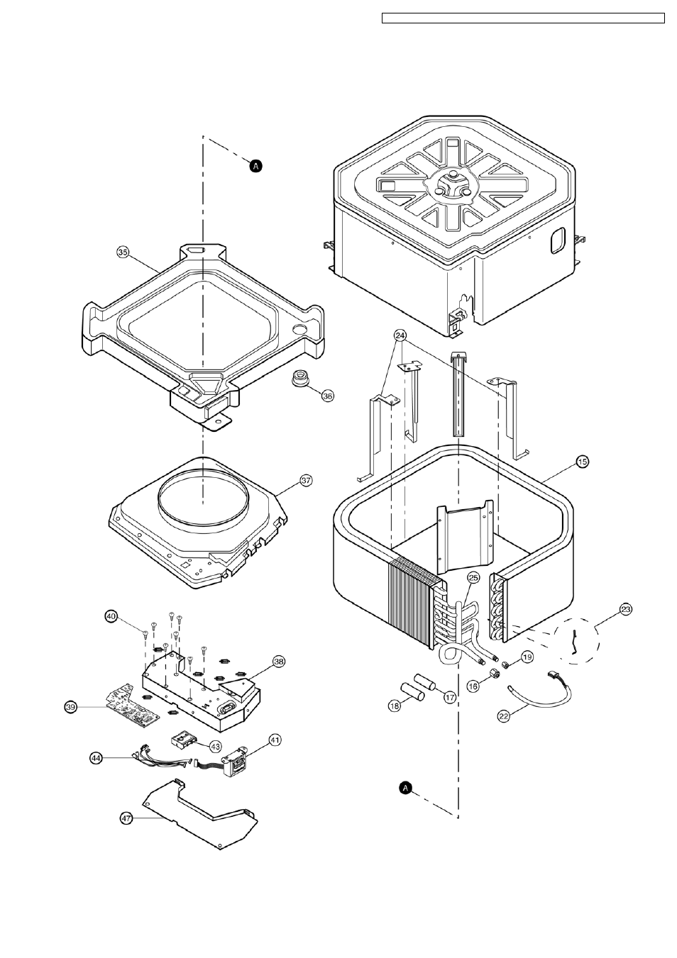 14 exploded view (indoor unit) | Philips CS-E15DB4EW User Manual | Page 79 / 98