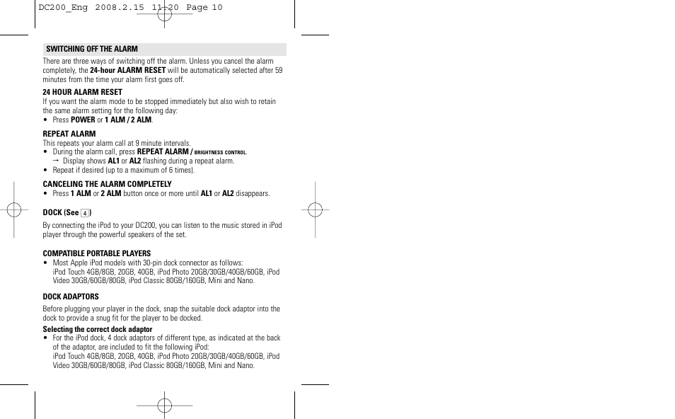 Philips DC200/05 User Manual | Page 10 / 17
