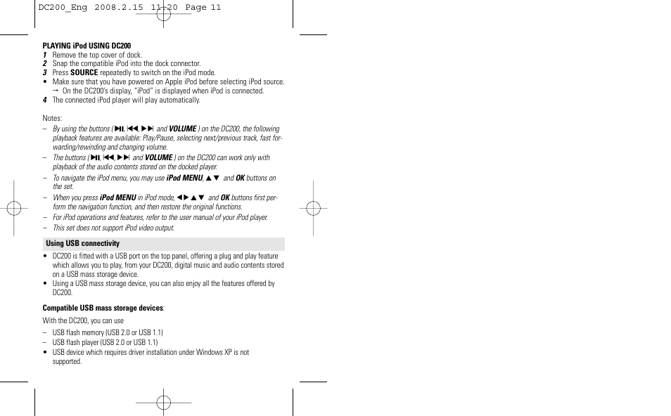 Philips DC200/05 User Manual | Page 11 / 17