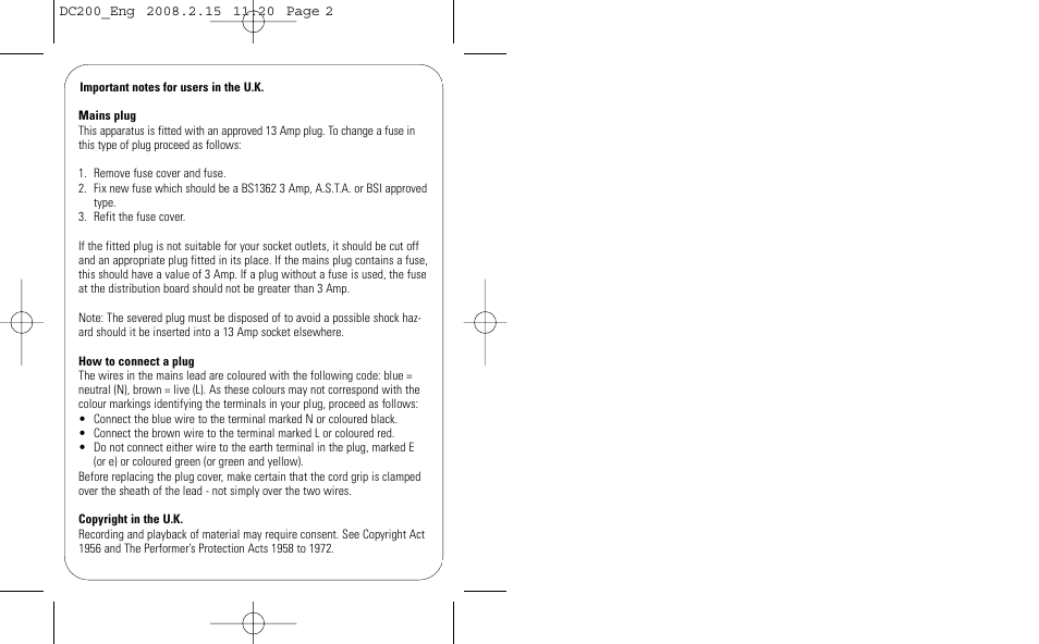 Philips DC200/05 User Manual | Page 2 / 17