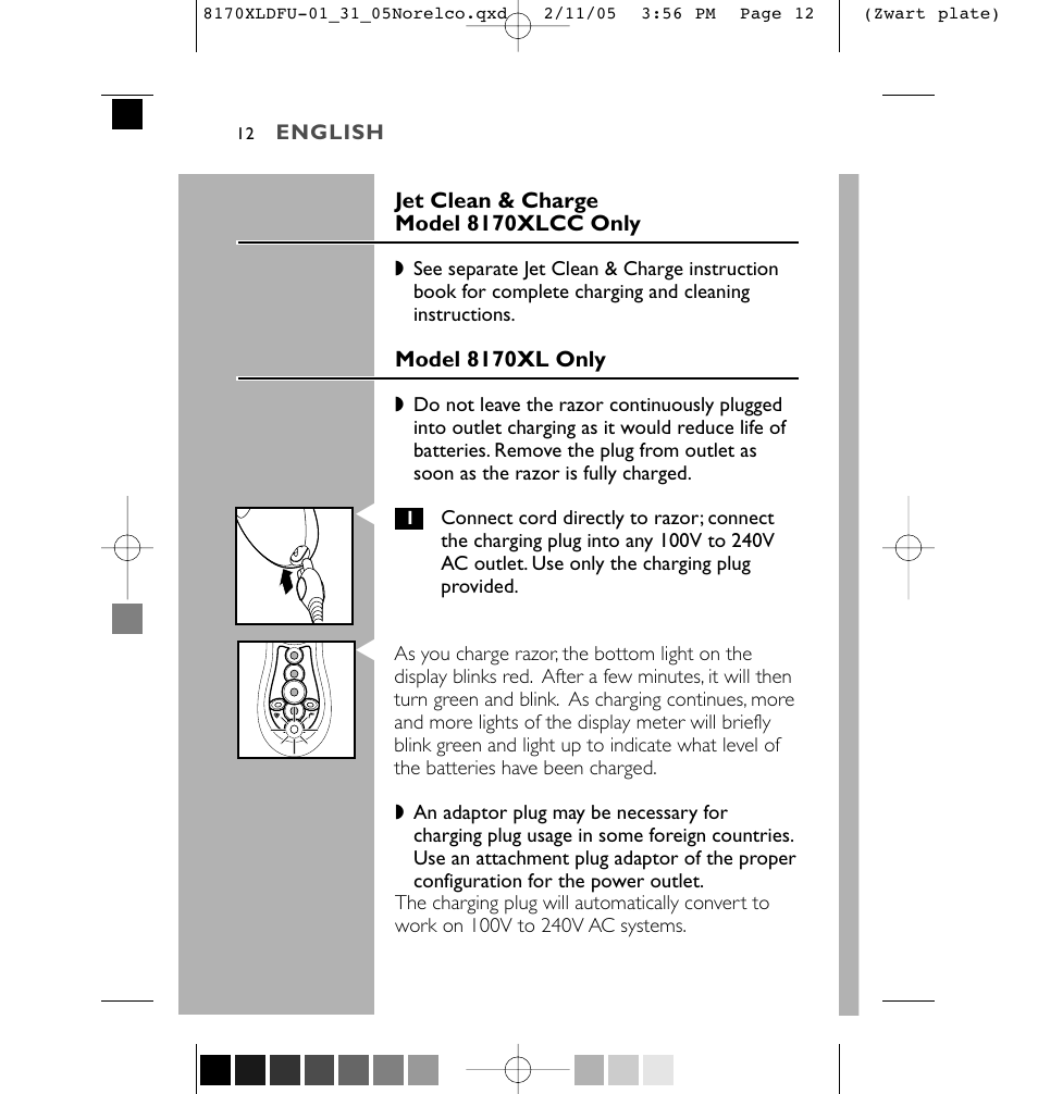 Philips Speed-XL 8170XLCC User Manual | Page 12 / 48