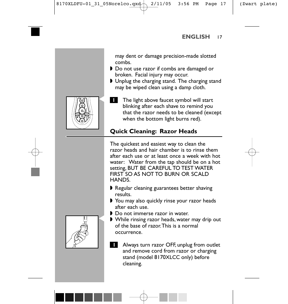 Philips Speed-XL 8170XLCC User Manual | Page 17 / 48