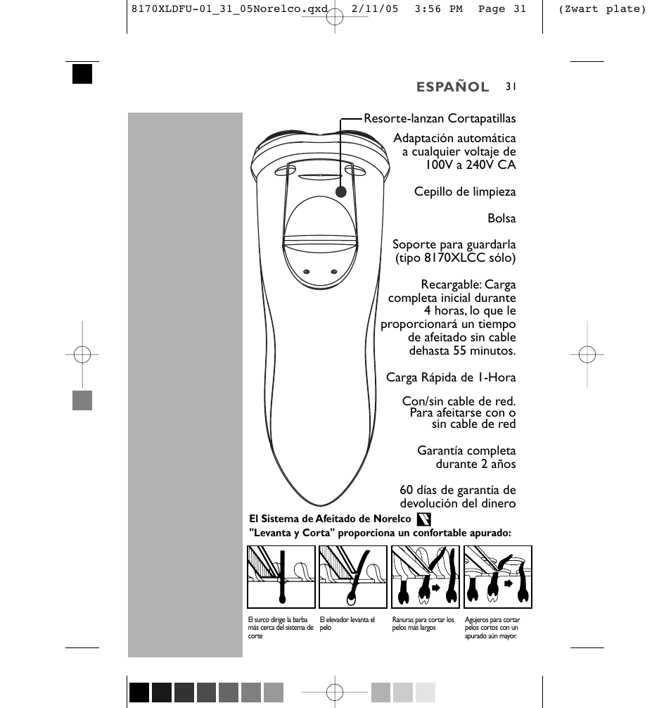 Philips Speed-XL 8170XLCC User Manual | Page 31 / 48