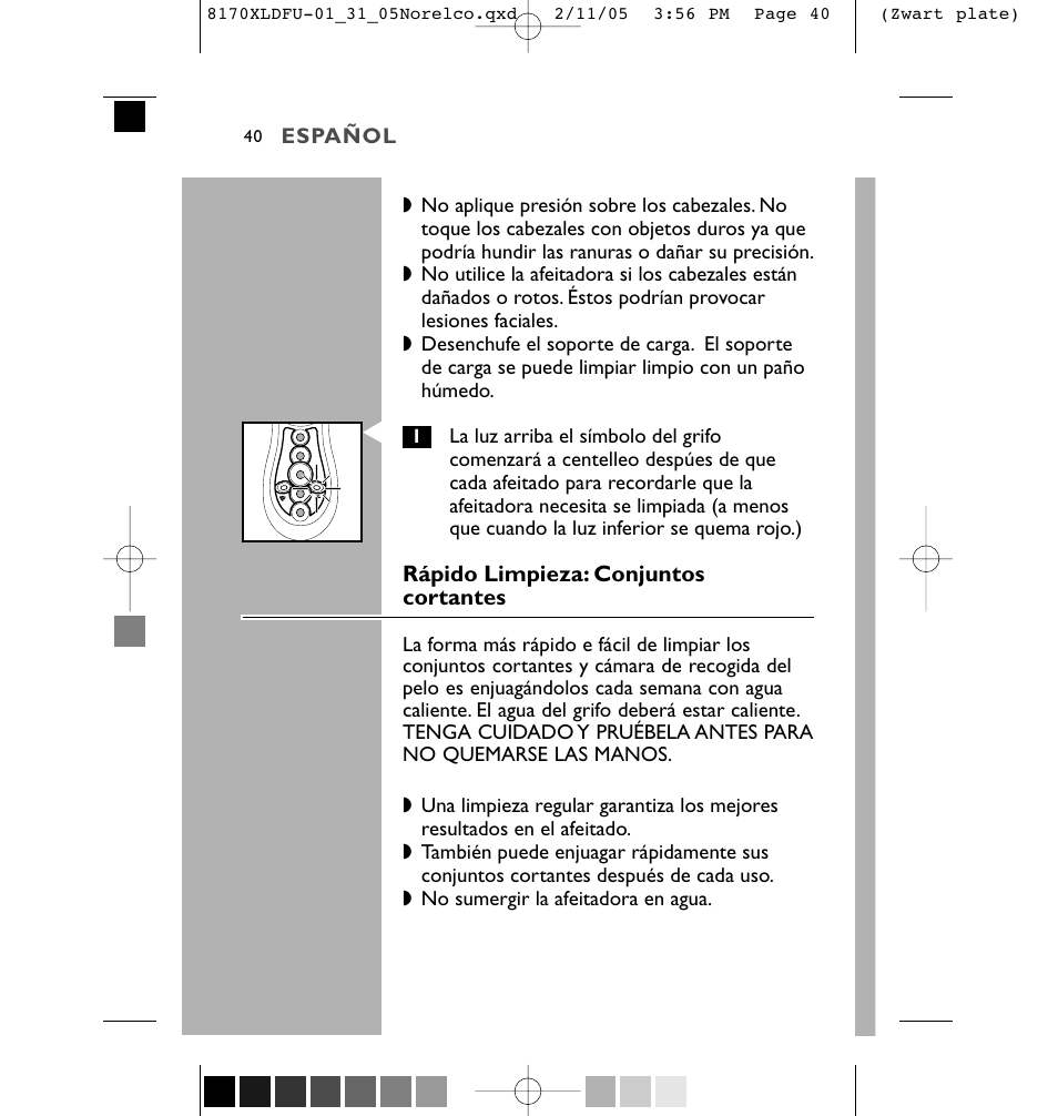 Philips Speed-XL 8170XLCC User Manual | Page 40 / 48