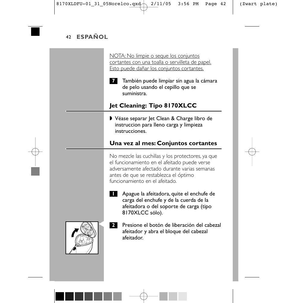 Philips Speed-XL 8170XLCC User Manual | Page 42 / 48