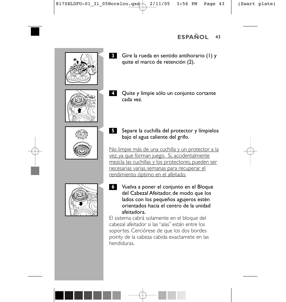 Philips Speed-XL 8170XLCC User Manual | Page 43 / 48