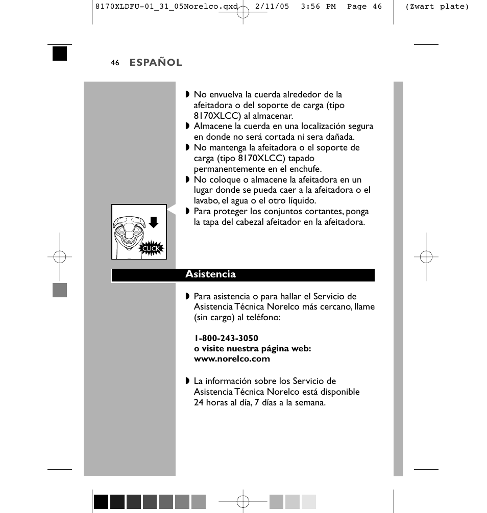 Philips Speed-XL 8170XLCC User Manual | Page 46 / 48