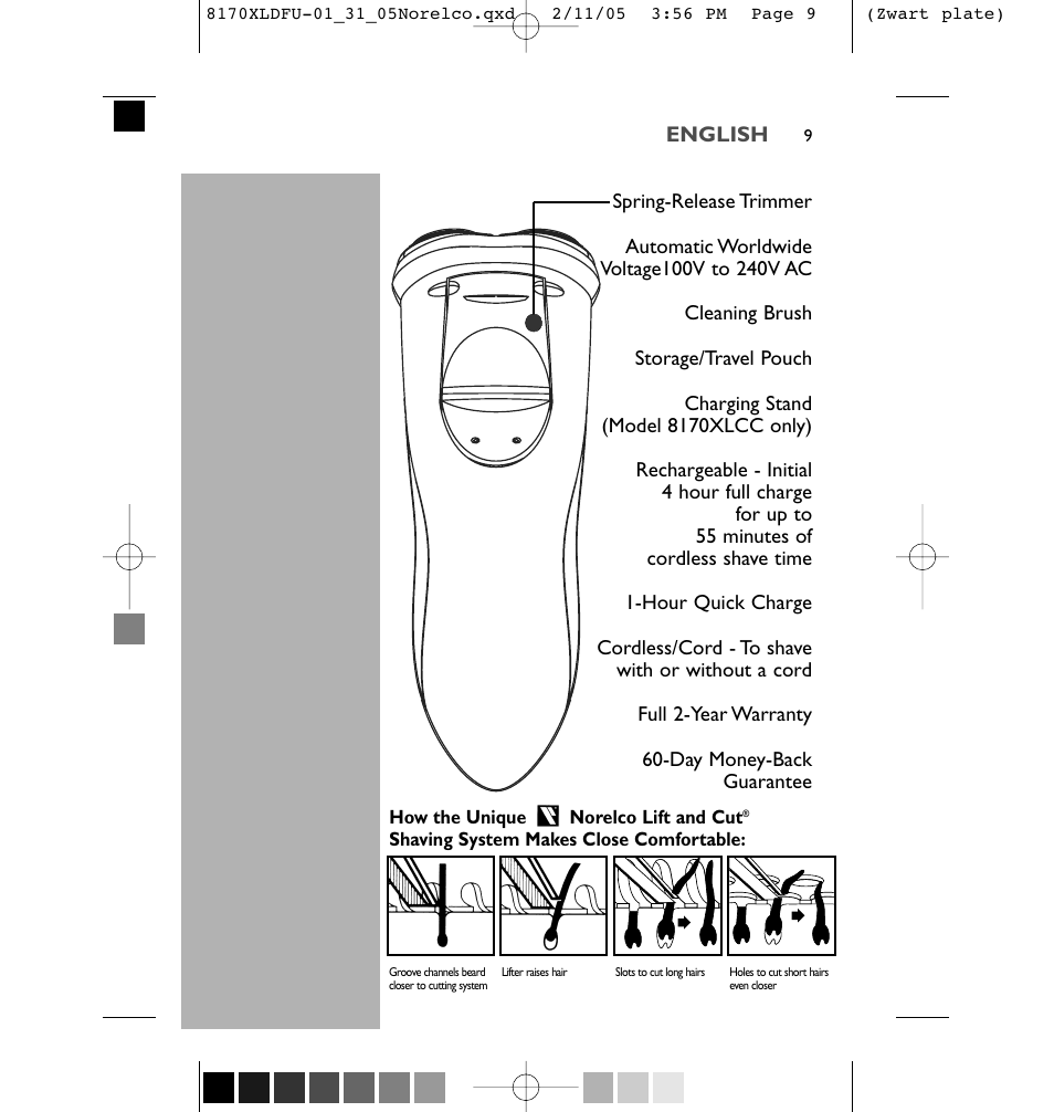 Philips Speed-XL 8170XLCC User Manual | Page 9 / 48