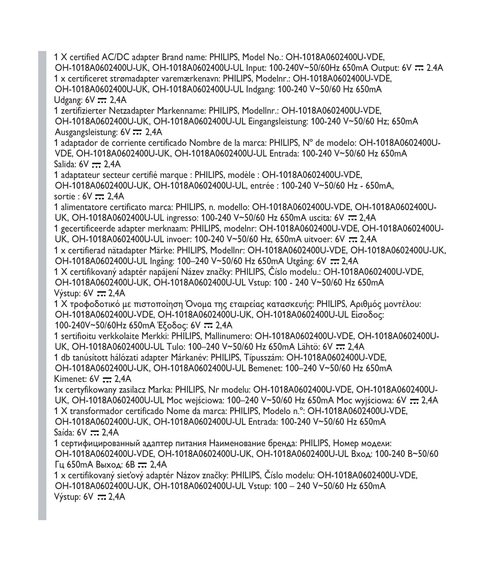 Philips Fidelio Docking speaker DS1100 User Manual | Page 25 / 27