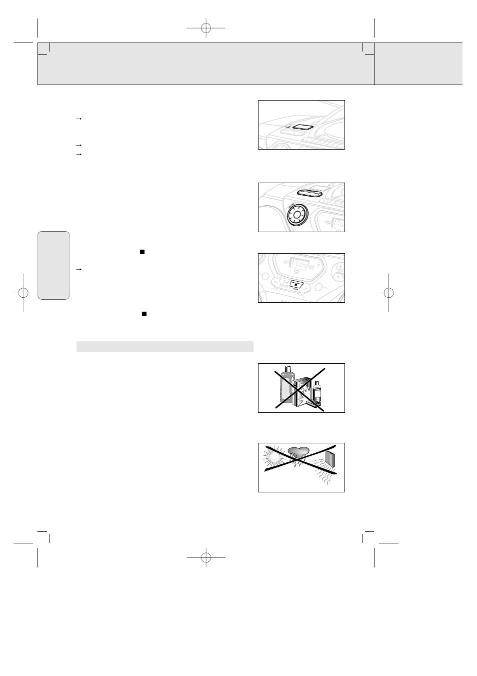 Funciones básicas información general, Mantenimiento, Información de seguridad | Espa ñ ol, El indicador de función respectivo, Search, Power tuner dynam ic bass boost cd tape off | Philips AZ 1060 User Manual | Page 36 / 44