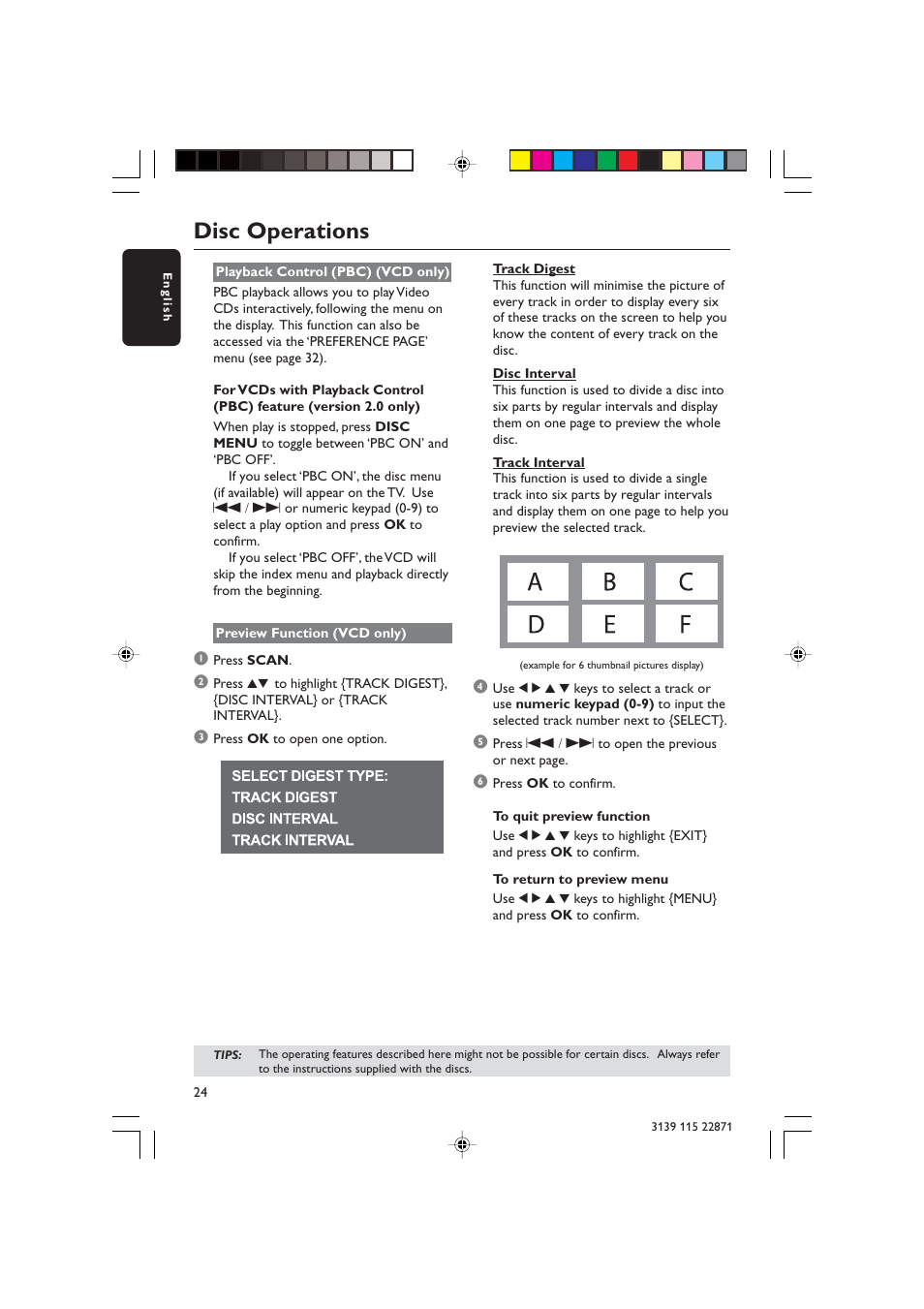 Disc operations | Philips LX3900SA User Manual | Page 24 / 49