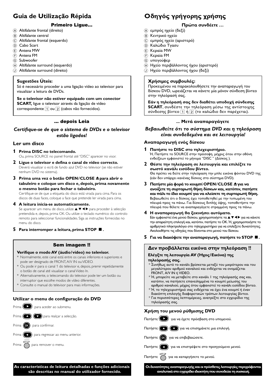 Guia de utilização répida | Philips LX3900SA User Manual | Page 48 / 49
