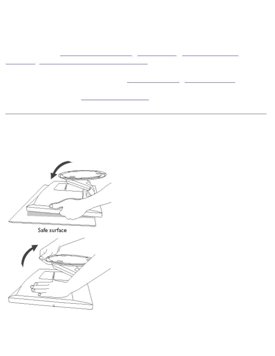 Verwijderen van de voet, Verwijderen van de, Voet | De voet uit- en ingeklapt worden | Philips 150B4 User Manual | Page 67 / 90