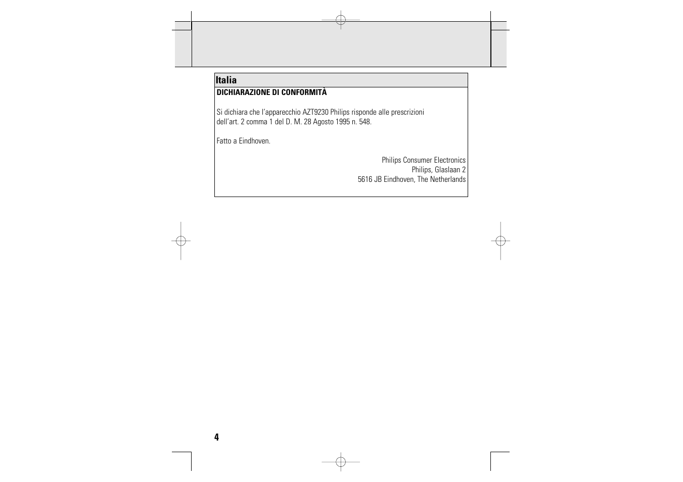 Philips AZT9230 User Manual | Page 4 / 27