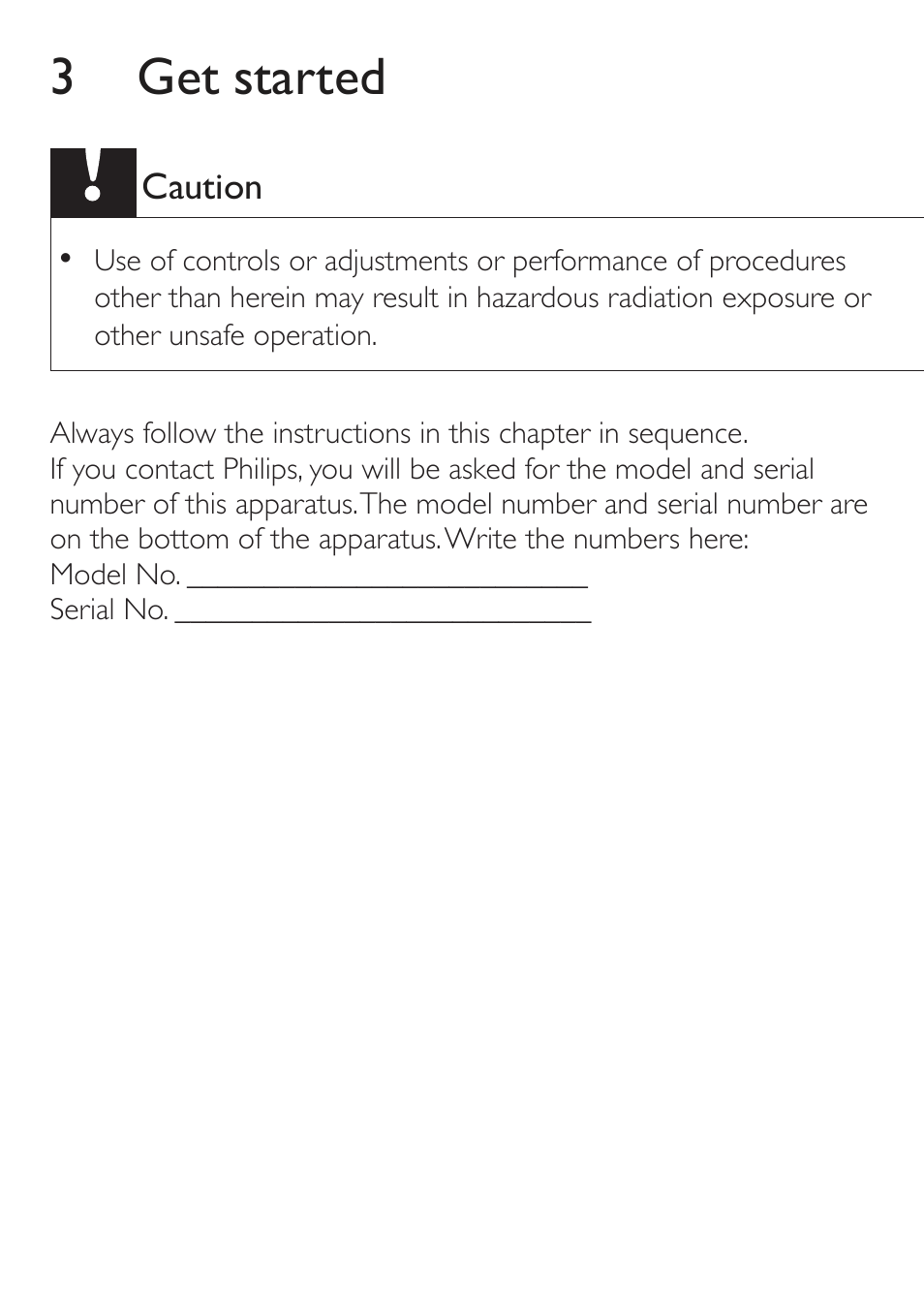 3 get started | Philips DC315/79 User Manual | Page 10 / 26