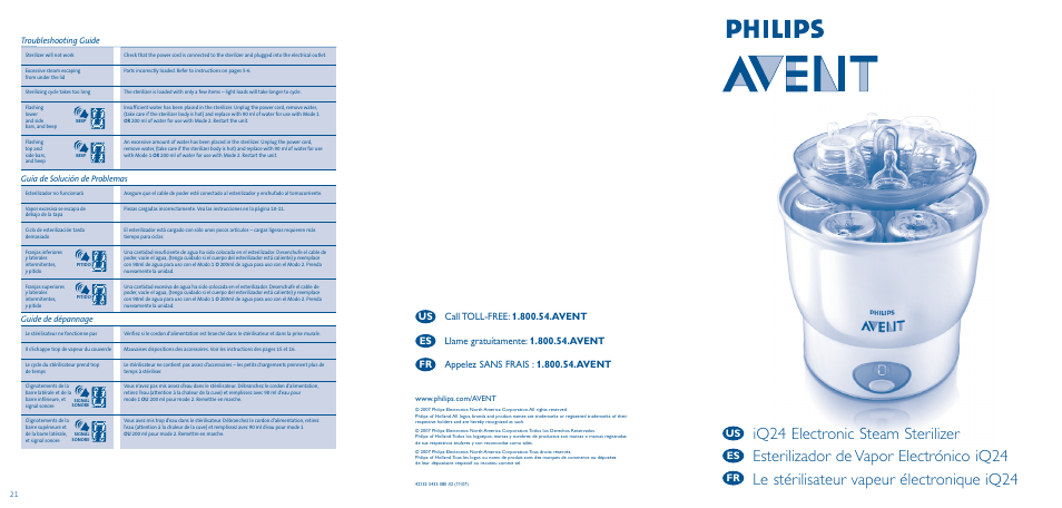 Philips AVENT iQ24 User Manual | 11 pages