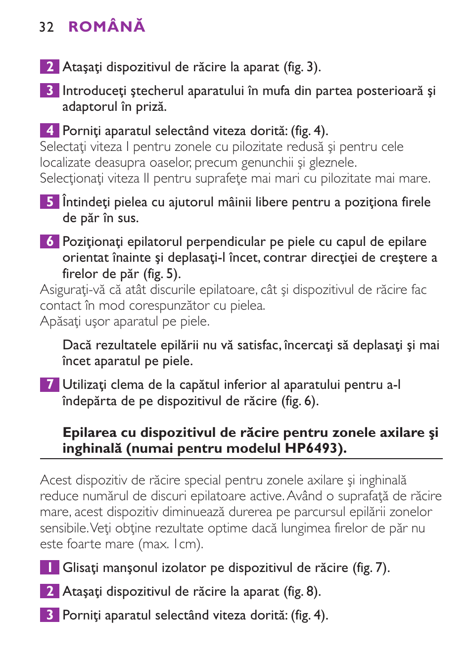 Philips HP6491 User Manual | Page 32 / 104