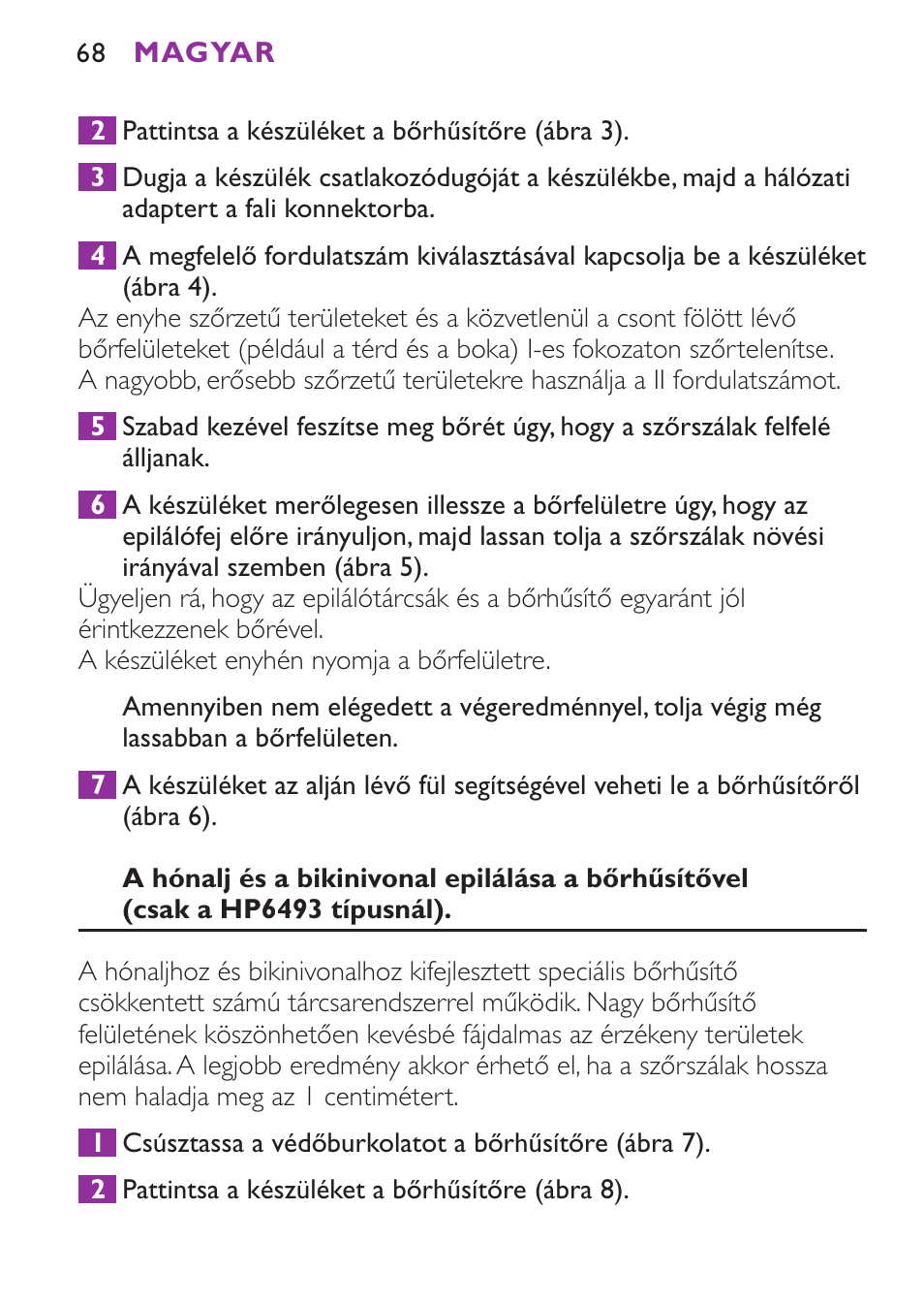 Philips HP6491 User Manual | Page 68 / 104