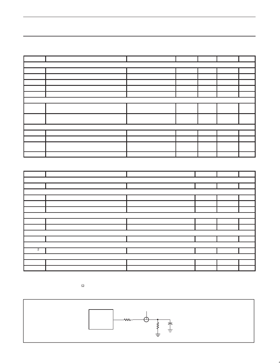 Dc characteristics (digital pins), Dc characteristics (ai/o pins), Load for d+/d | Pdiusbh12 usb 2-port hub | Philips Integrated Circuits PDIUSBH12 User Manual | Page 19 / 28