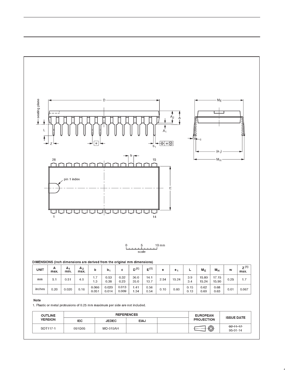 Sot117-1, Pdiusbh12 usb 2-port hub | Philips Integrated Circuits PDIUSBH12 User Manual | Page 25 / 28