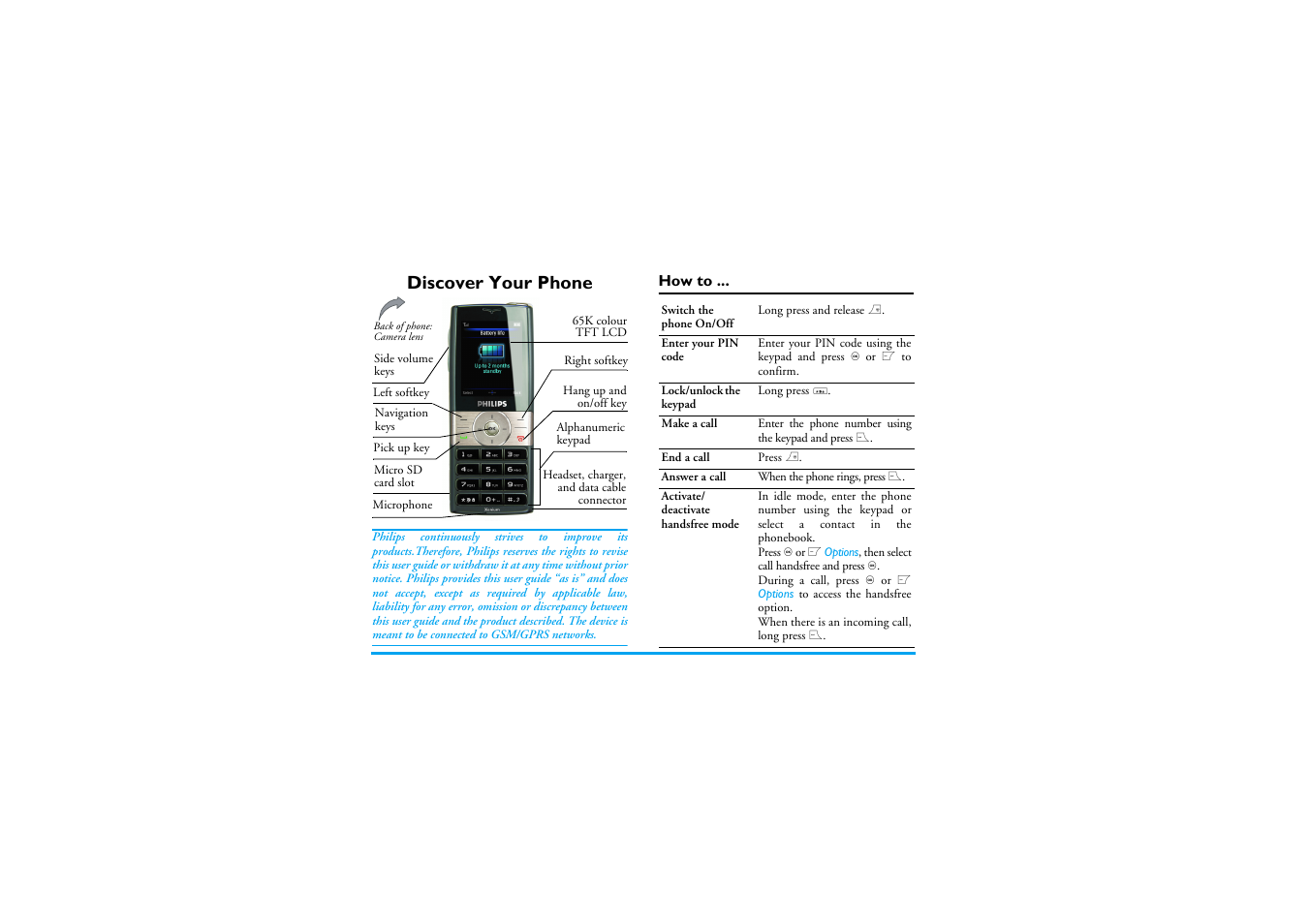 Philips XENIUM 9@9K CT9A9KBRN User Manual | 88 pages