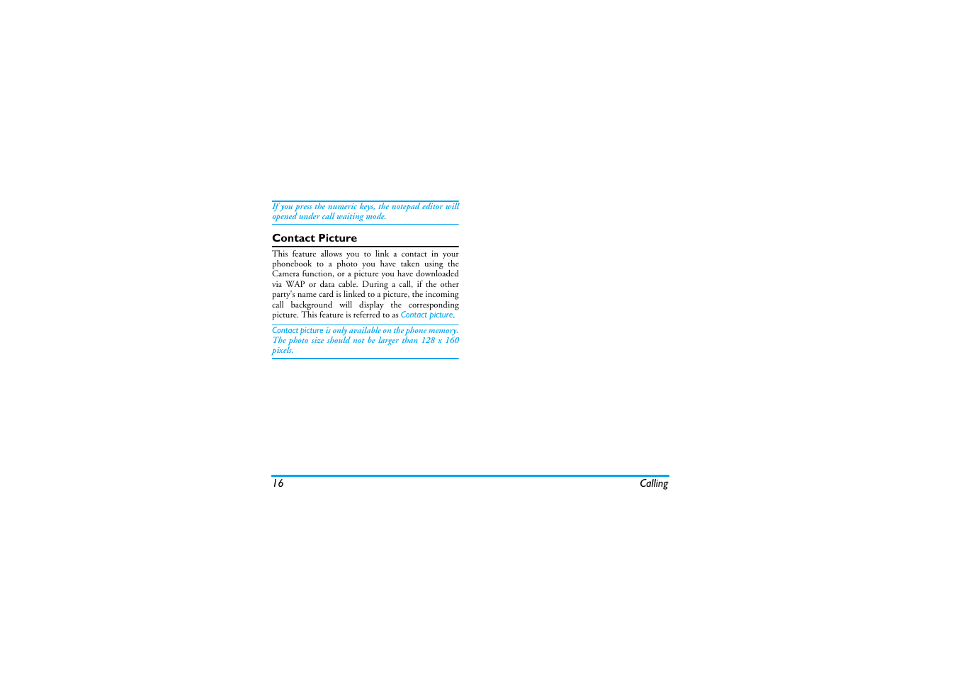 Contact picture | Philips XENIUM 9@9K CT9A9KBRN User Manual | Page 17 / 88