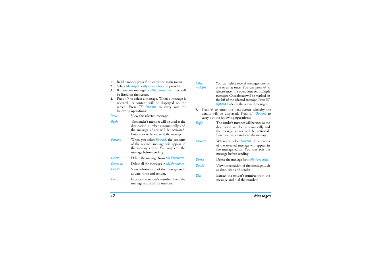 Philips XENIUM 9@9K CT9A9KBRN User Manual | Page 43 / 88