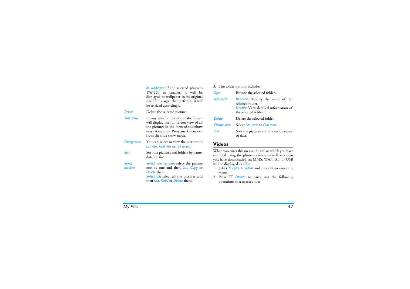 Videos | Philips XENIUM 9@9K CT9A9KBRN User Manual | Page 48 / 88