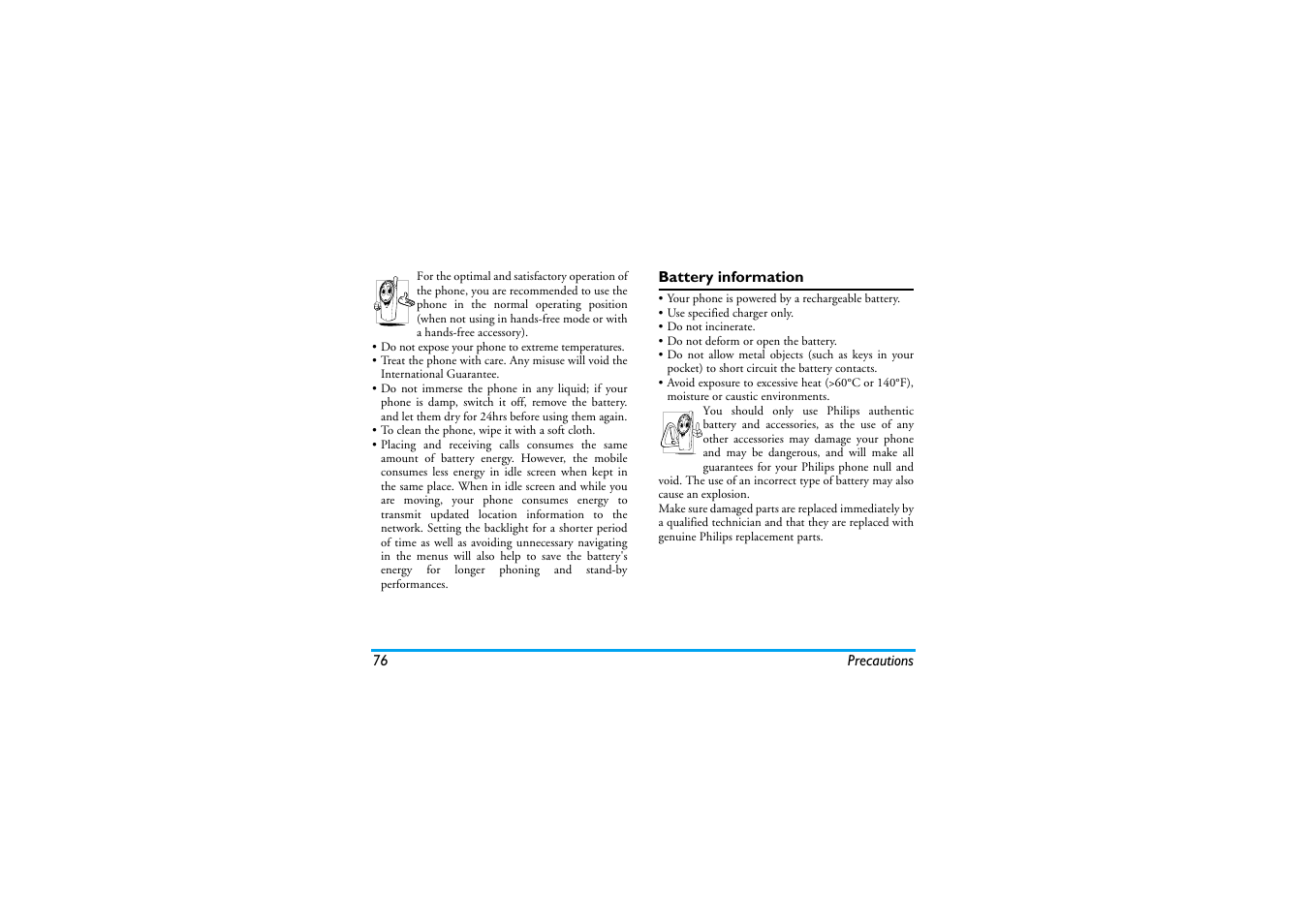 Philips XENIUM 9@9K CT9A9KBRN User Manual | Page 77 / 88