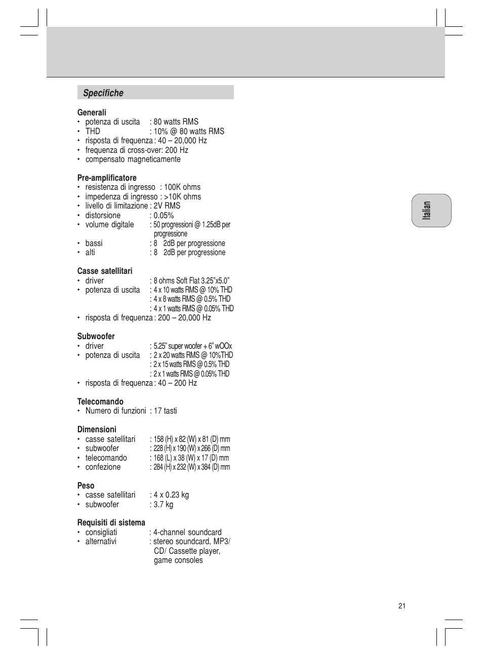 Philips MMS 305 User Manual | Page 21 / 62